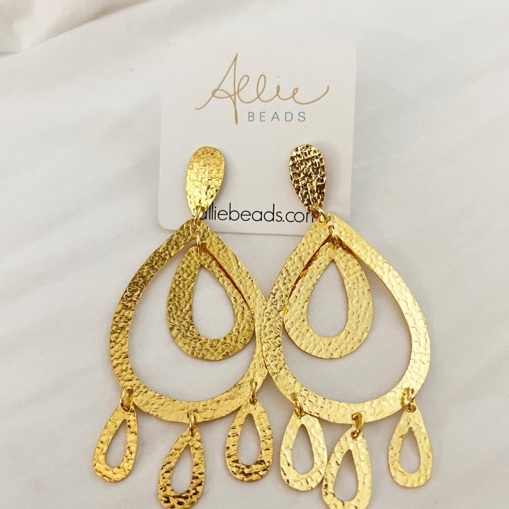 Allie Beads Gold Dipped Multi Dangle